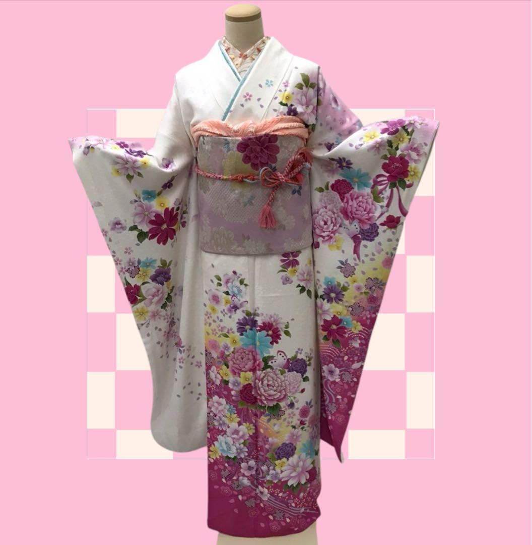 ❣️期間限定お値下げ❪5209❫ ✿ 振袖フルセット✿ 正絹長襦袢付(刺繍半衿付)