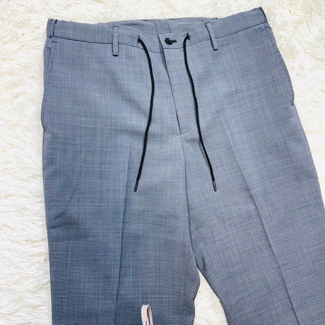 【未使用タグ付】アオキ ストレッチサマーウール セットアップ　夏向け　グレー L