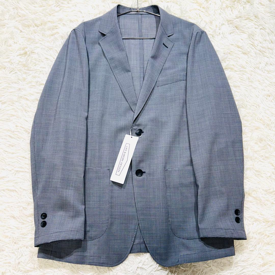 【未使用タグ付】アオキ ストレッチサマーウール セットアップ　夏向け　グレー L