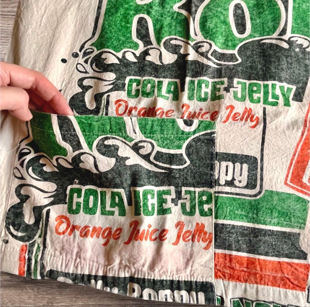 男女兼用フリーサイズ　フィードサック風サルエルパンツ セットアップ