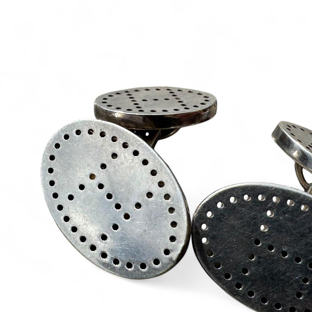 美品　エルメス　カフス　カフリンクス　エヴリン　エクリプス　Hロゴ　シルバー