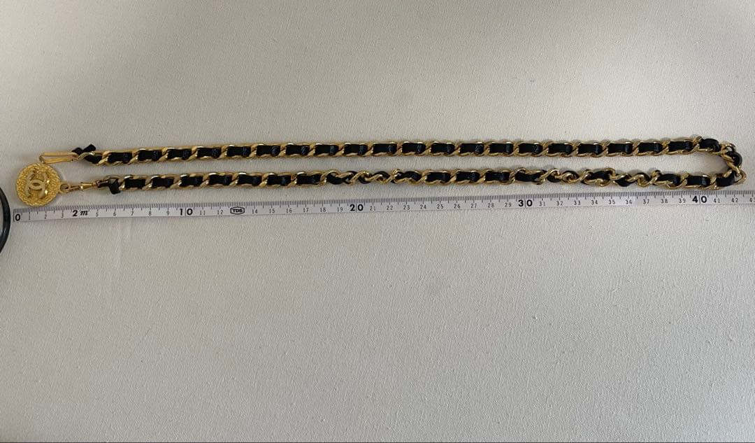 【美品】CHANEL シャネルチェーンベルト　ココマーク　ヴィンテージ