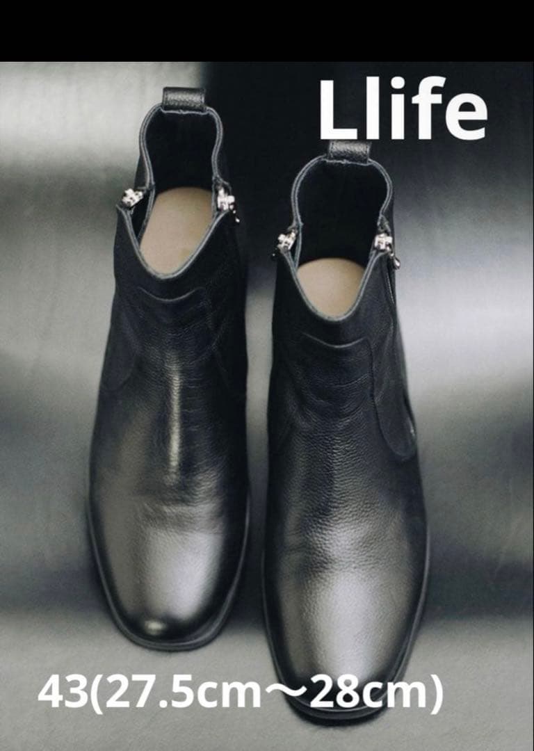 【Llife】Llife SLIGHT SQUARE ZIP BOOTS