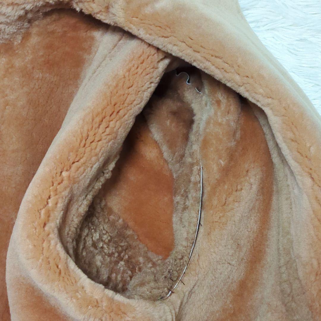 美品✨リアルムートンコート メンズ Lサイズ 羊革 本革 ブラウン ボア