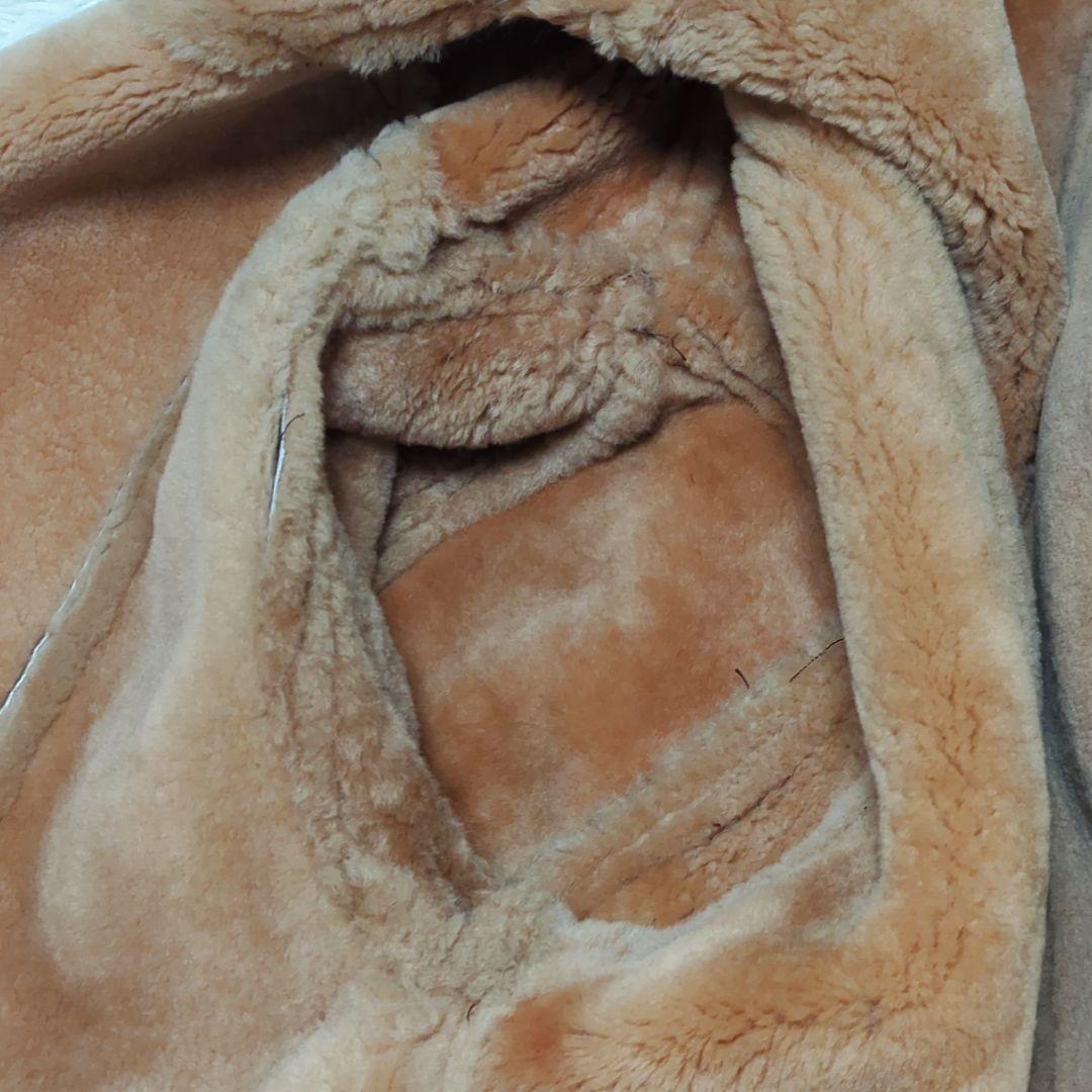 美品✨リアルムートンコート メンズ Lサイズ 羊革 本革 ブラウン ボア