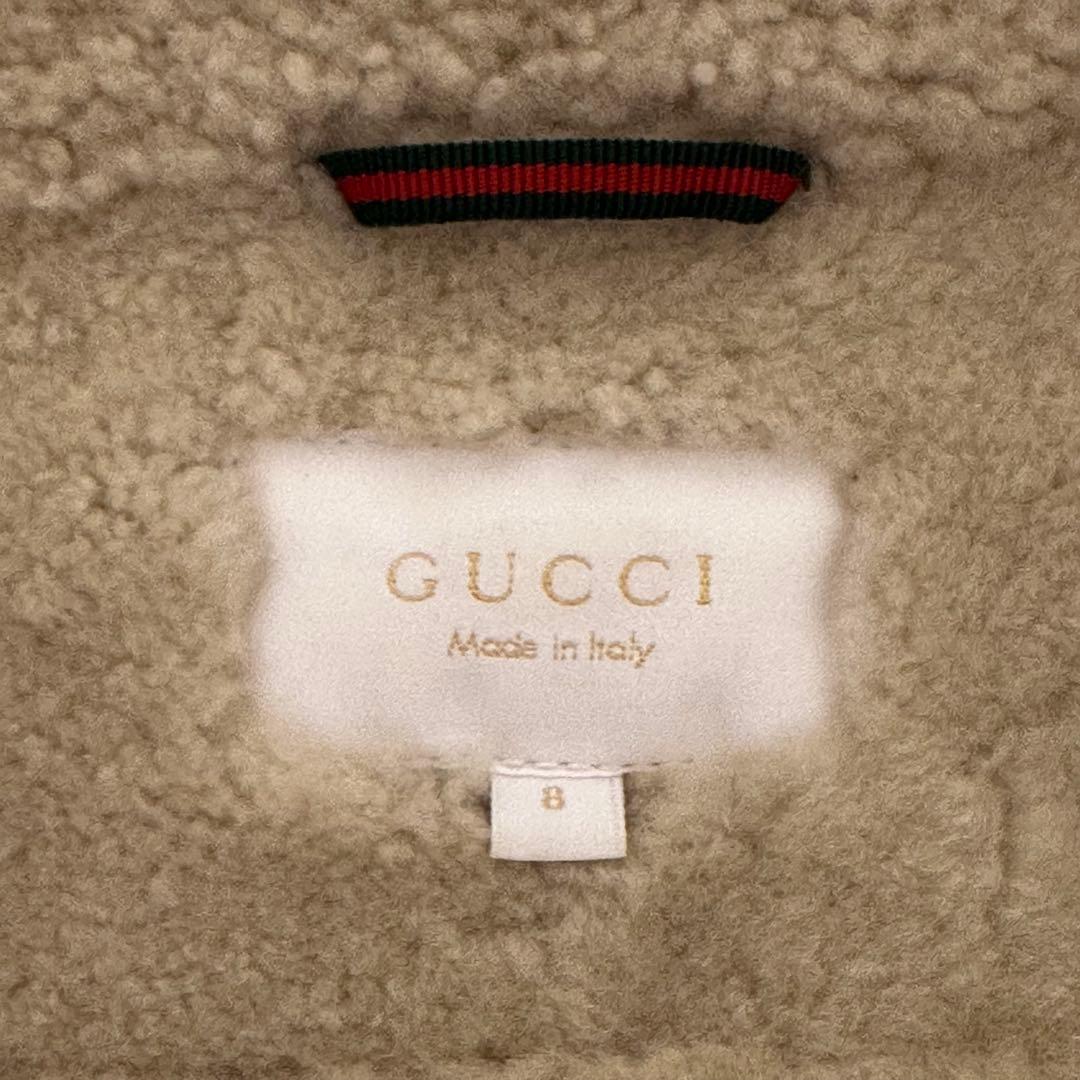 良品✨ GUCCI フライトジャケット ラムレザー ムートン ブラウン サイズ8