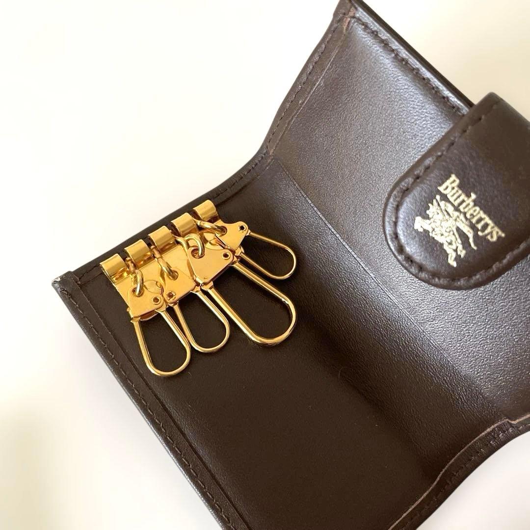 【未使用】バーバリーBURBERRY 4連キーケース