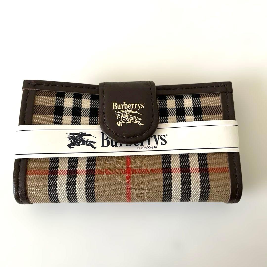 【未使用】バーバリーBURBERRY 4連キーケース