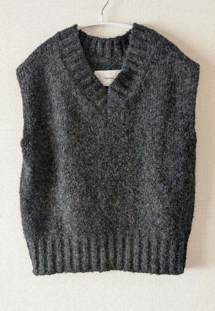 TODAYFUL　モールヤーンニットベスト