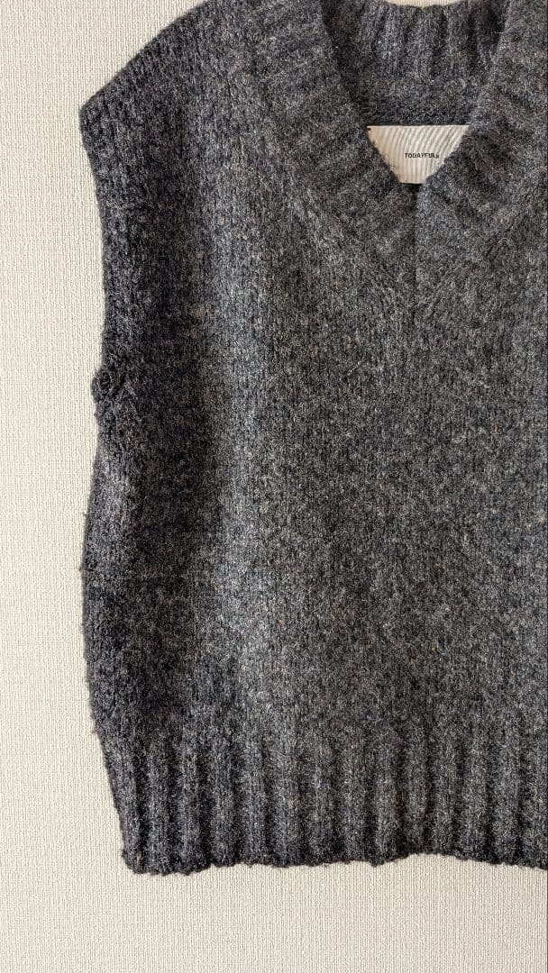 TODAYFUL　モールヤーンニットベスト