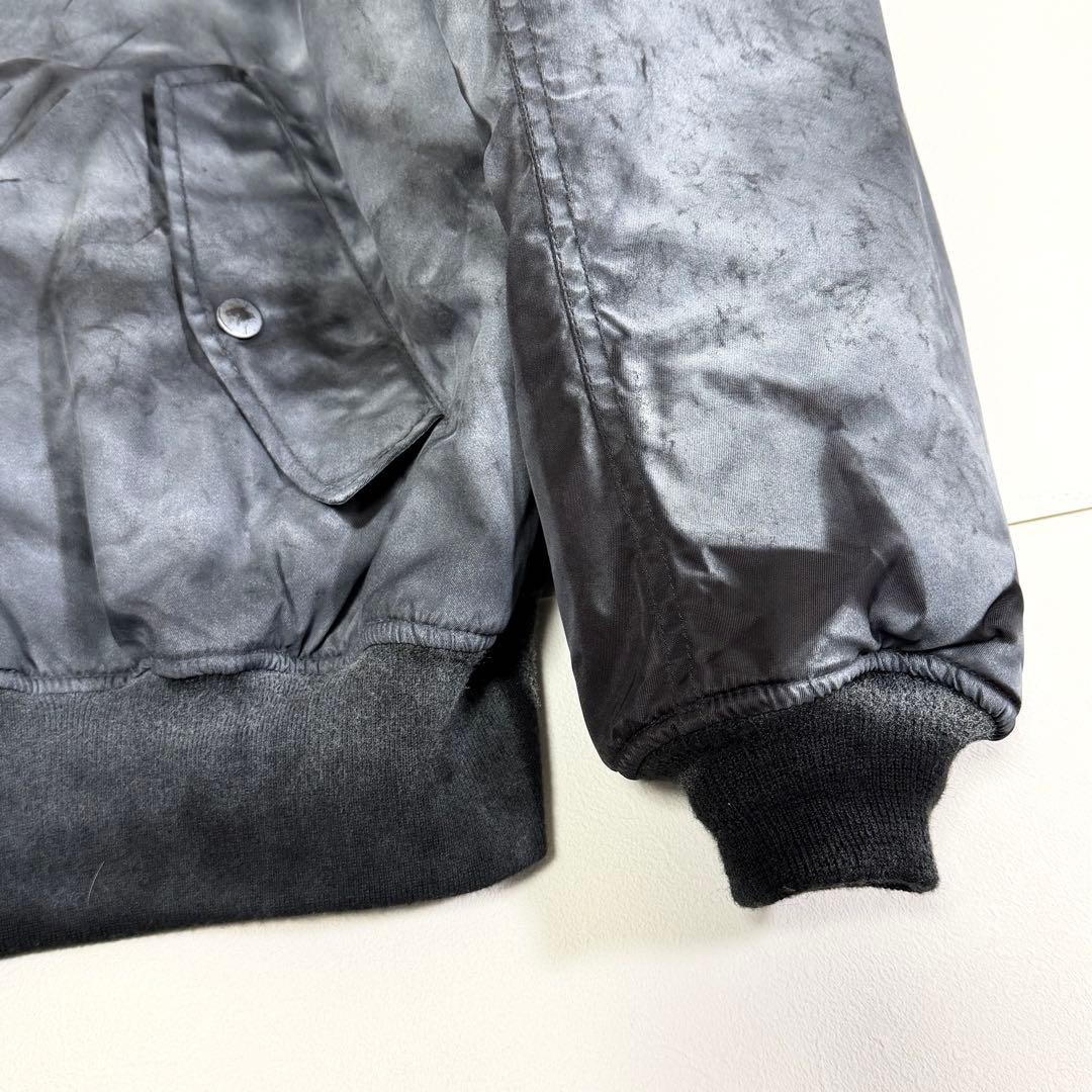 YOKE SPREY PRINTED BOMBER JACKET グレー L