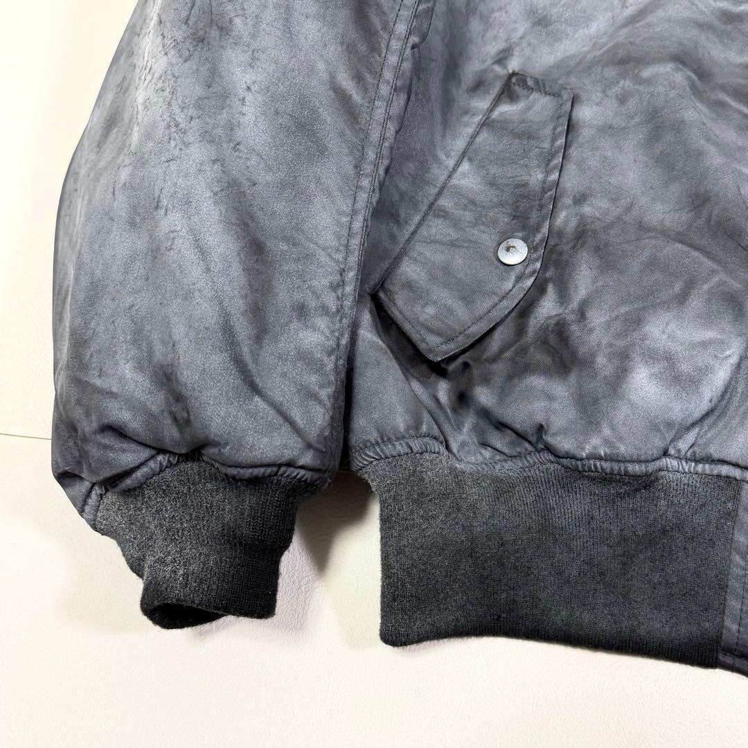 YOKE SPREY PRINTED BOMBER JACKET グレー L