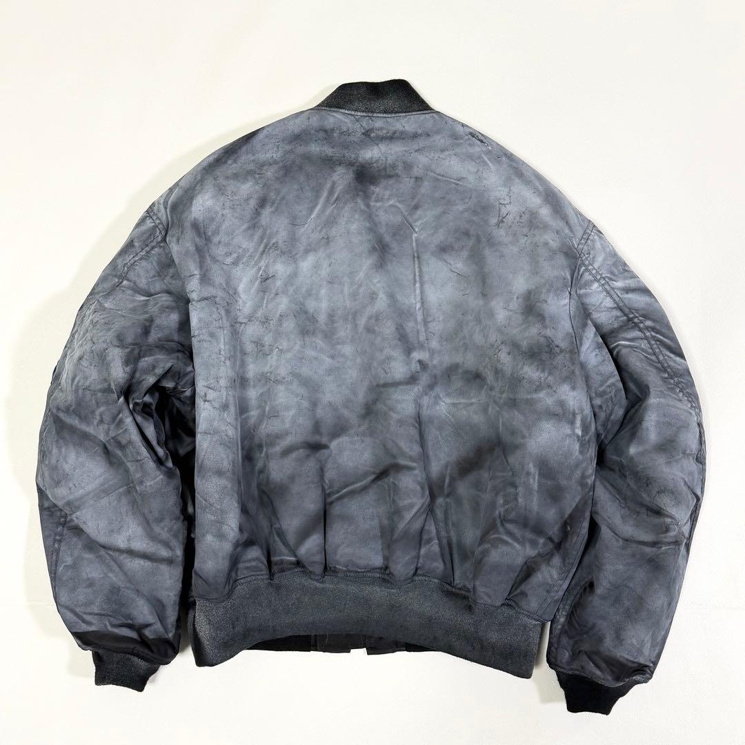 YOKE SPREY PRINTED BOMBER JACKET グレー L