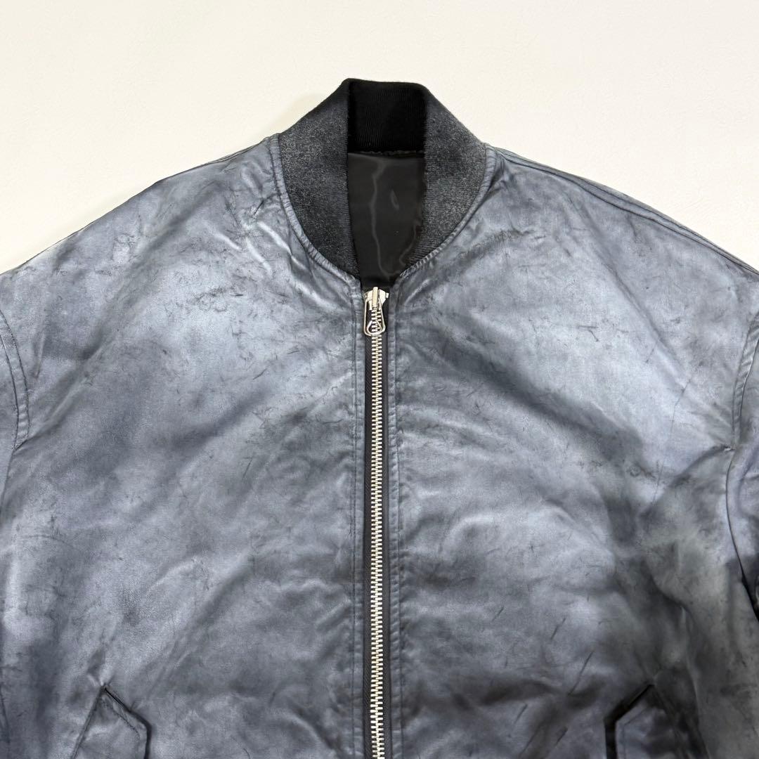 YOKE SPREY PRINTED BOMBER JACKET グレー L