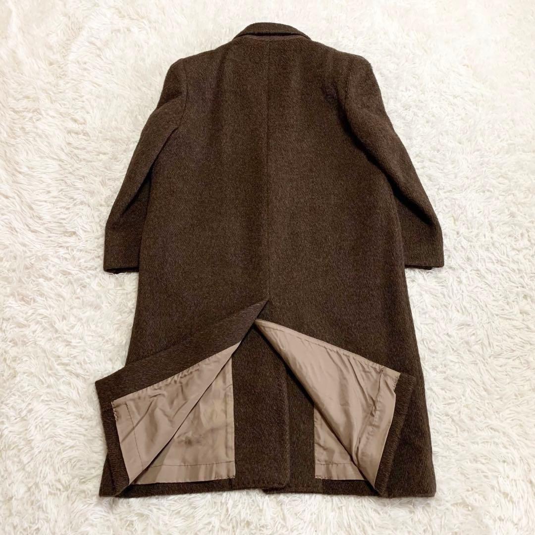 超希少素材アルパカ✨　バーバリーズ　チェスターコート　ブラウン