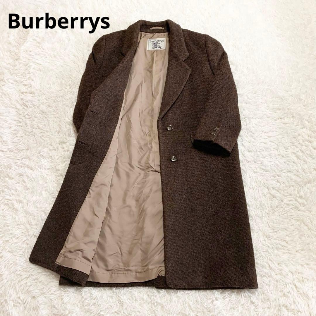超希少素材アルパカ✨　バーバリーズ　チェスターコート　ブラウン