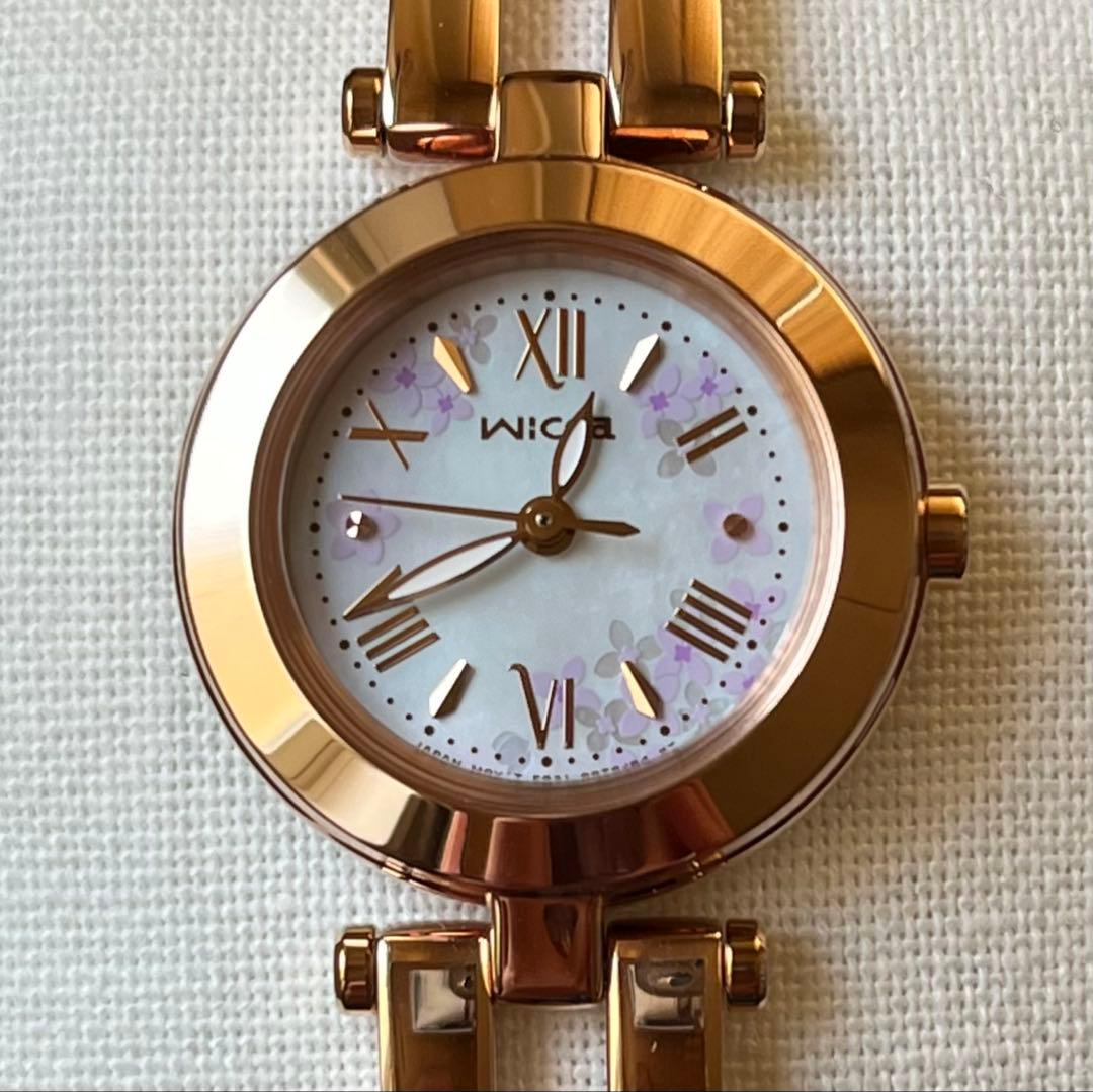 【SALE】シチズン wicca ウィッカ ハーフバングル ライラック 限定