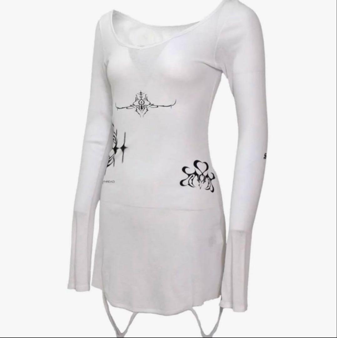 theredthread/ S stamp tee dress シズニルック