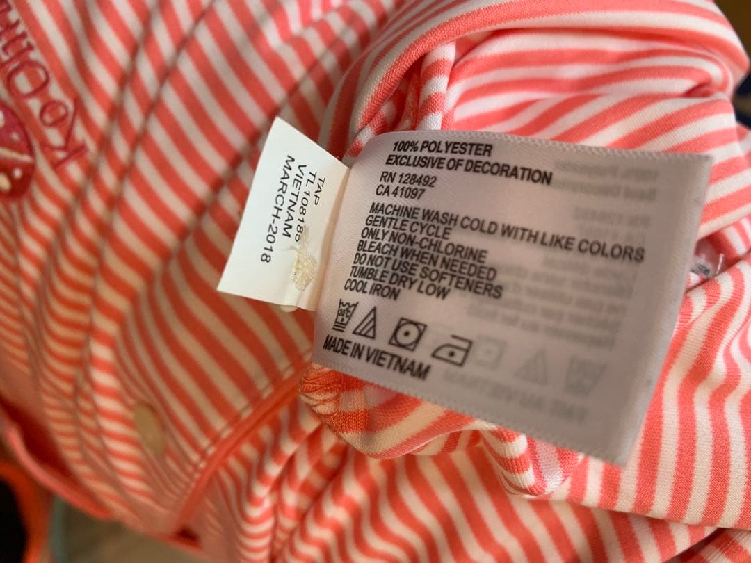 Ko Olina ピンクストライプ ポロシャツ　グレックノーマン