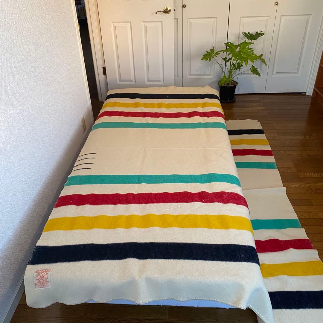 HUDSON'S BAY 4ポイントブランケット ヴィンテージ 50s