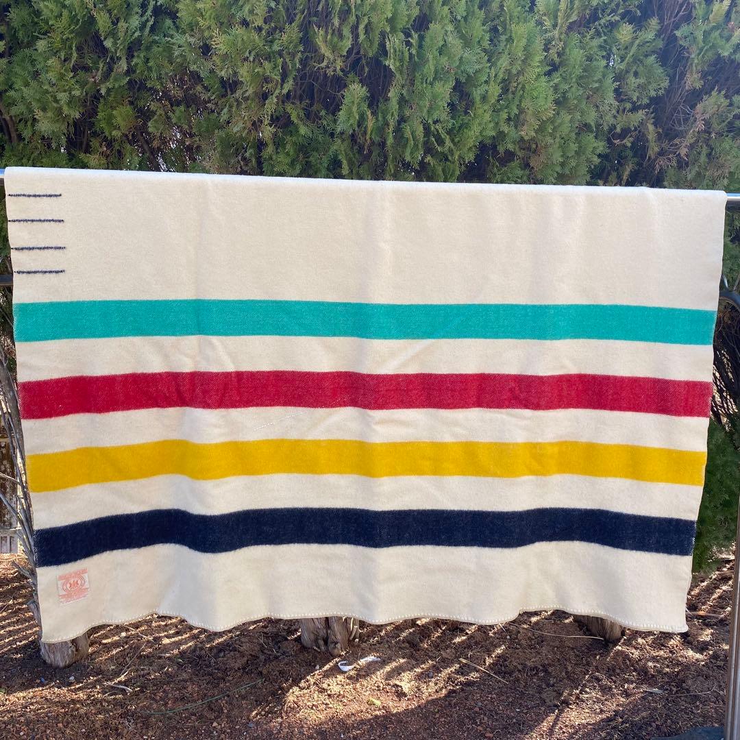 HUDSON'S BAY 4ポイントブランケット ヴィンテージ 50s