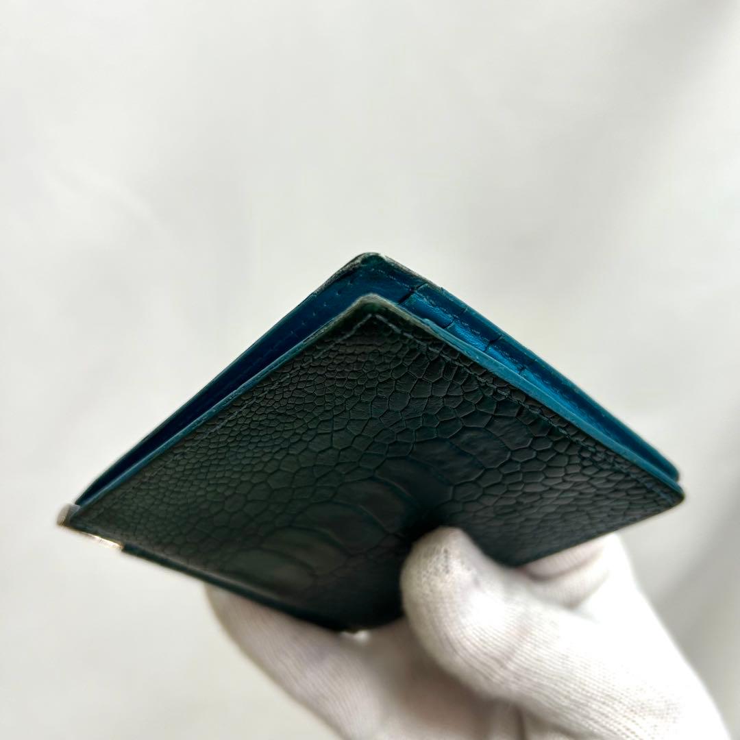 希少　TOM FORD クロコ　型押し　マネークリップ　カードホルダー　グリーン