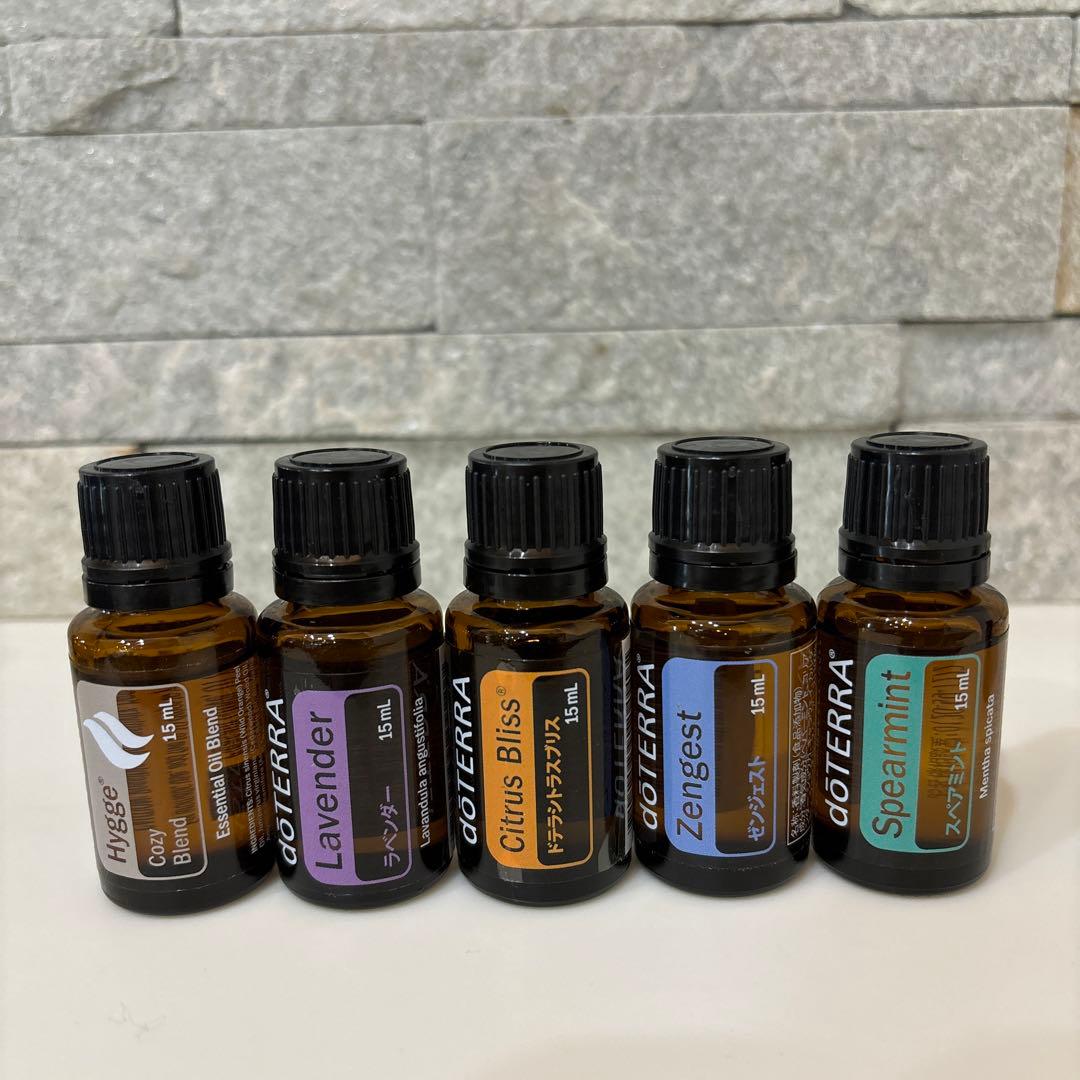 doTERRA 人気エッセンシャルオイル 5本 15ml