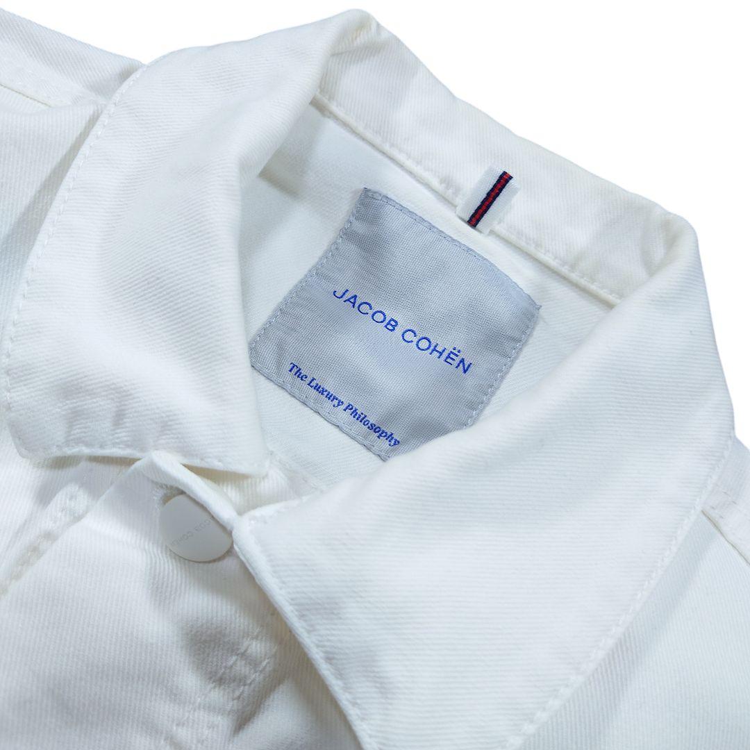 JACOB COHEN ヤコブコーエン 白 デニムジャケット S ストレッチ