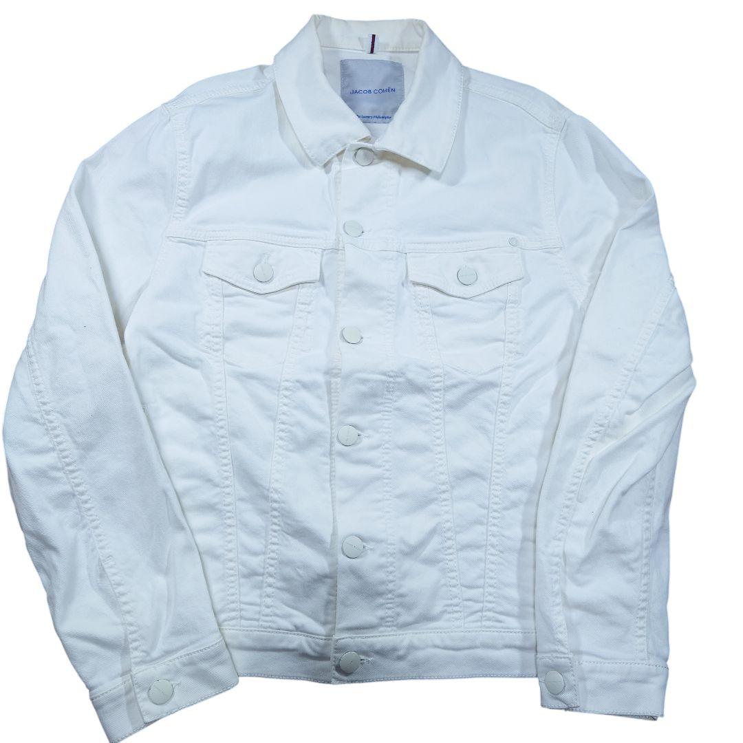 JACOB COHEN ヤコブコーエン 白 デニムジャケット S ストレッチ