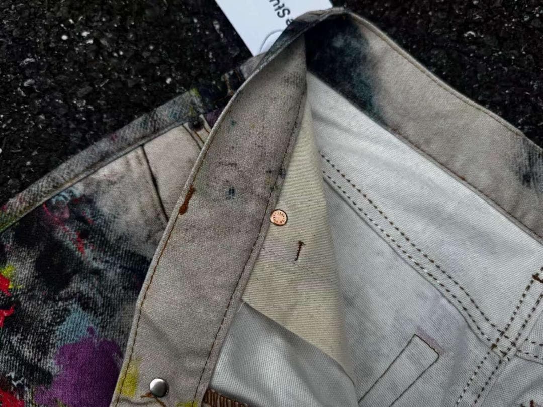 Acne Studios ペインティングデザインデニムパンツ