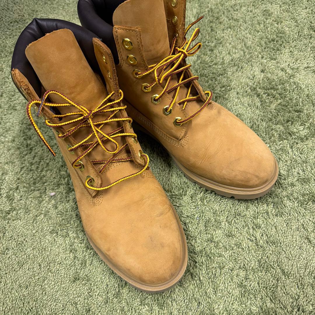 Timberland 防水スエードブーツ ベージュ