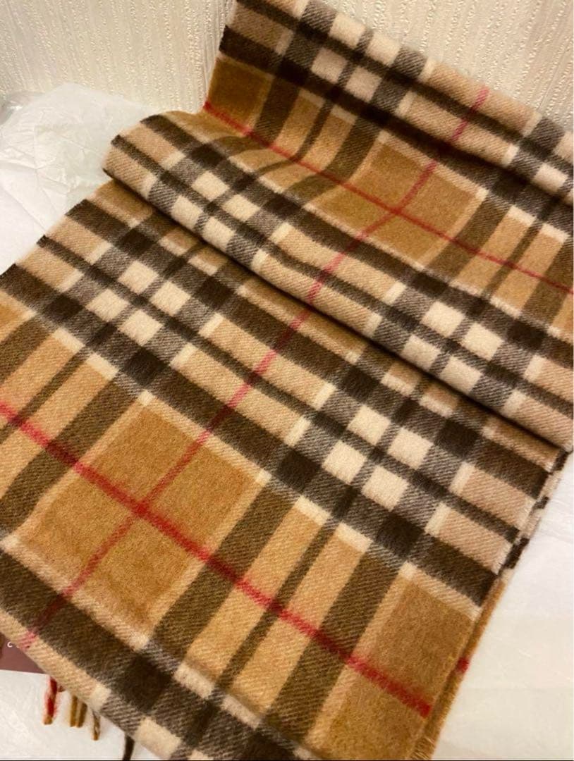 ジョシュアエリス JOSHUA ELLIS カシミヤ マフラー　キャメル