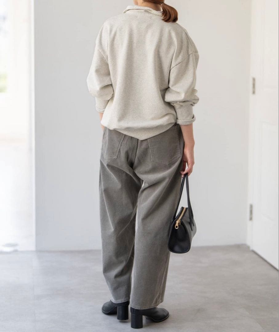 スピックアンドスパン　ラユット　ハーフジップスウェット