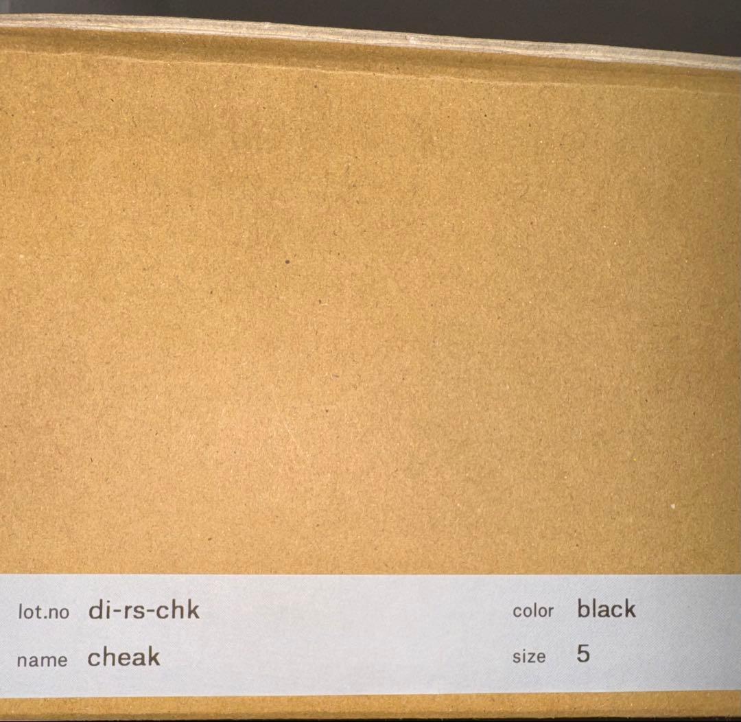 靴 hender scheme cheak black