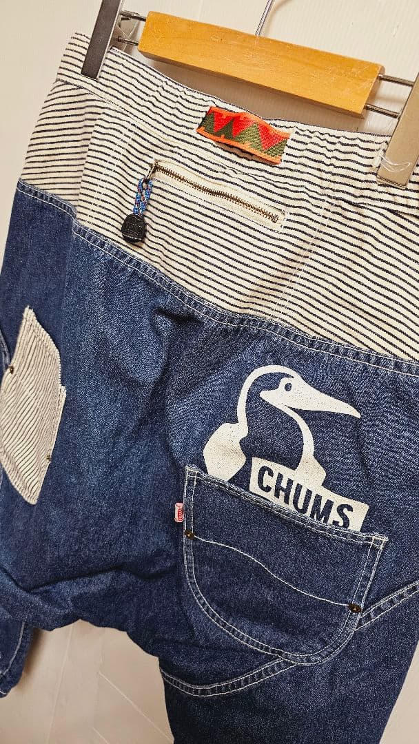 CHUMS x FRAPBOIS コラボレアな♥️デニムサルエルパンツ デニム