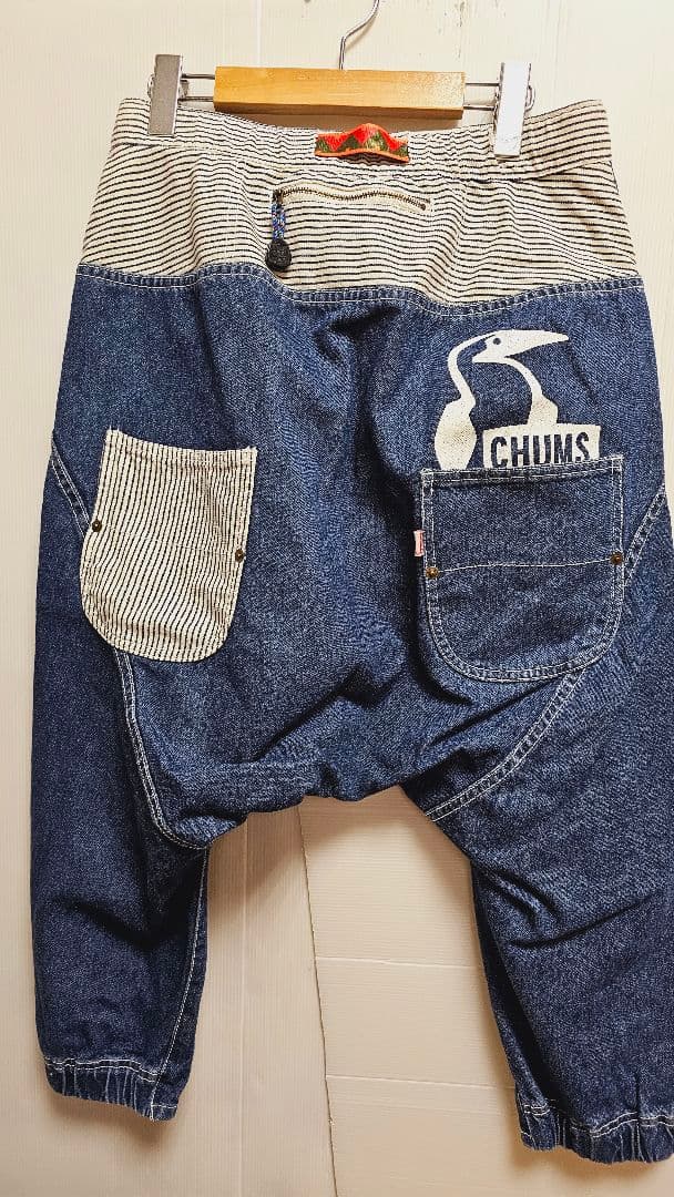CHUMS x FRAPBOIS コラボレアな♥️デニムサルエルパンツ デニム