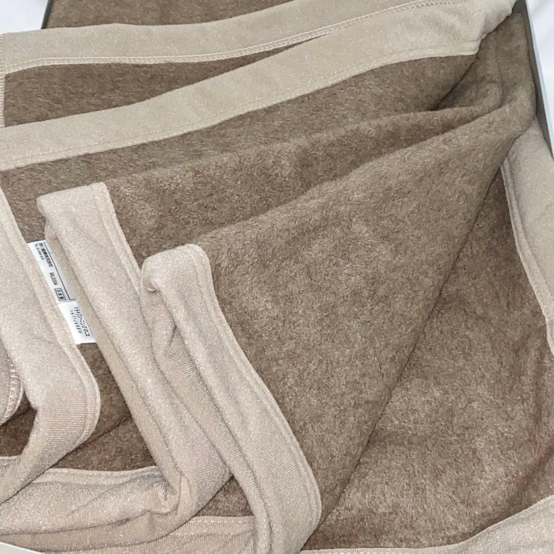 【未使用】東京西川 カシミヤ100% 高級純毛毛布 ベージュ 140×200