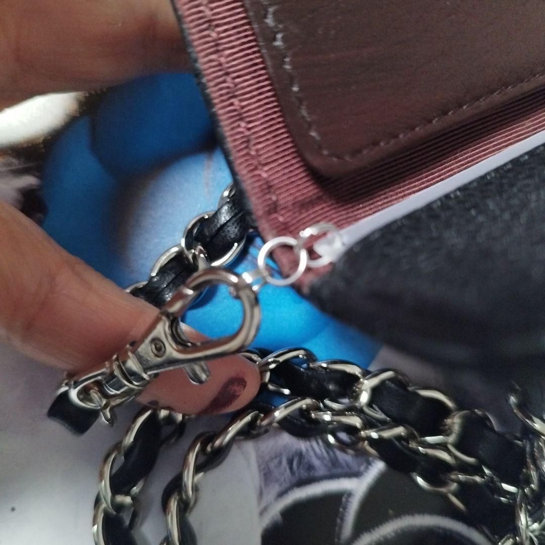 コ*。様 シャネル　キャビアスキン　斜めがけキーケース