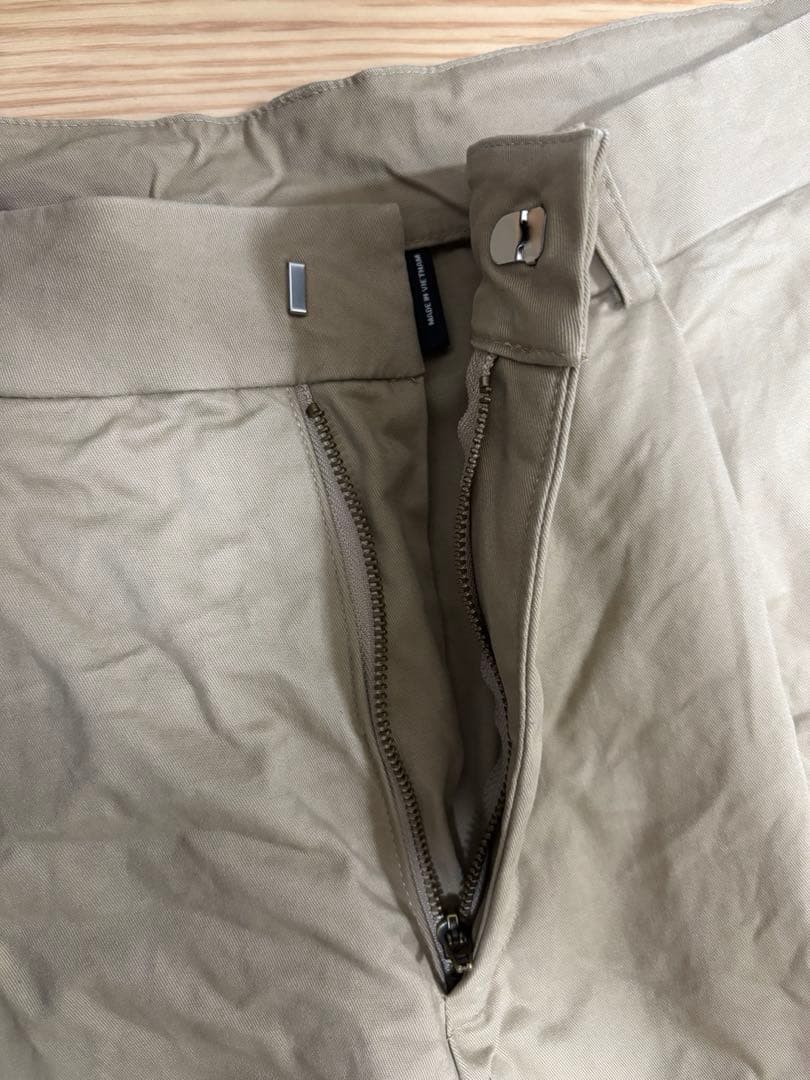 PUSHPUSH KHAKI PANTS ベージュ ワイドチノパンツ XLサイズ