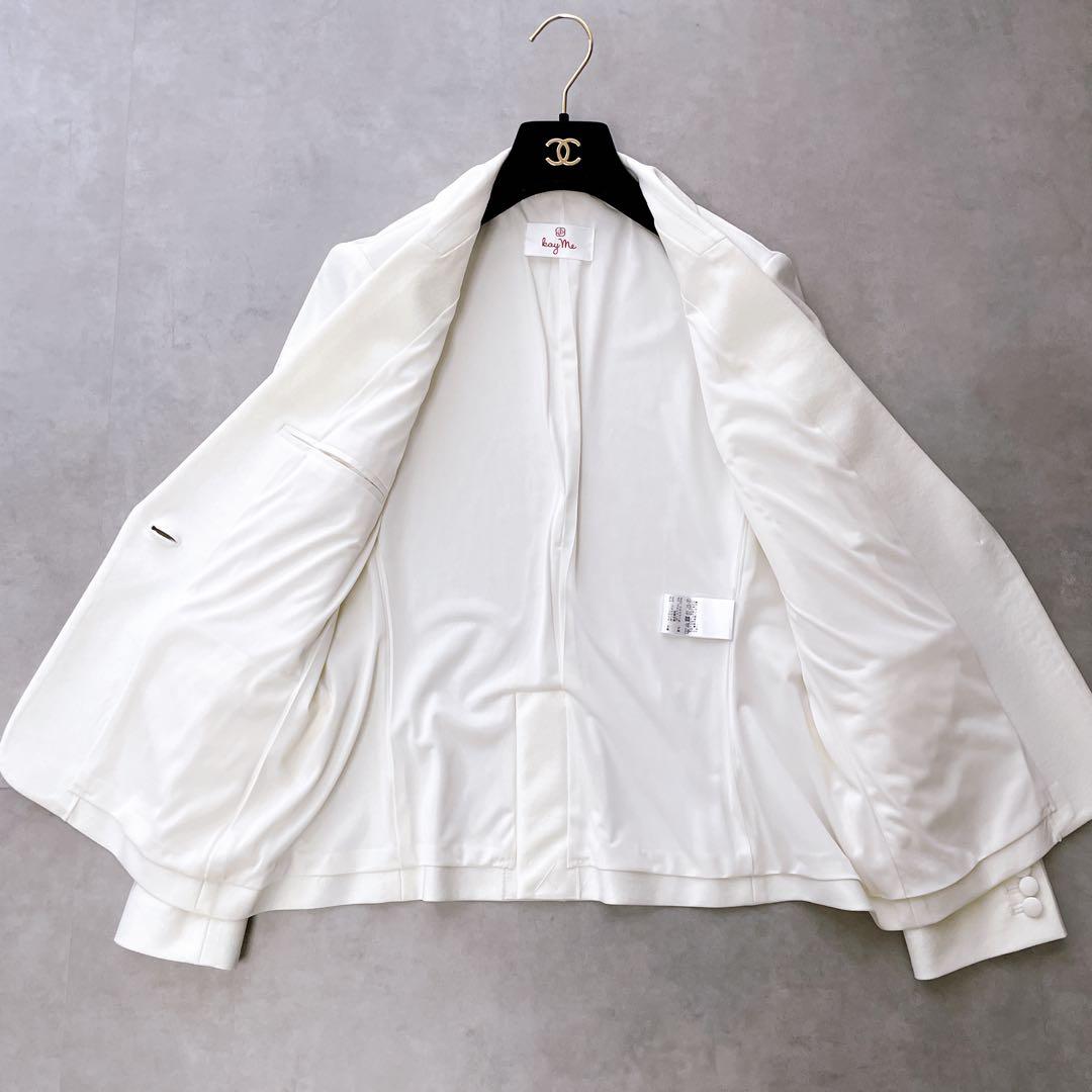 極美品✨kayme ケイミー 4wayストレッチジャガードジャケット 13 XL