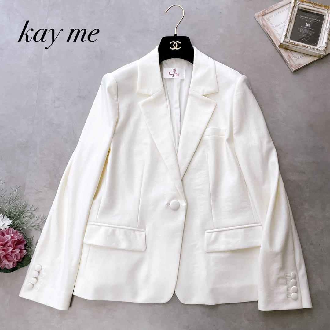極美品✨kayme ケイミー 4wayストレッチジャガードジャケット 13 XL
