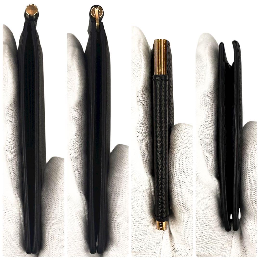 極美品 箱付 トムフォード マネークリップ 財布 札入れ カード コンパクト 黒