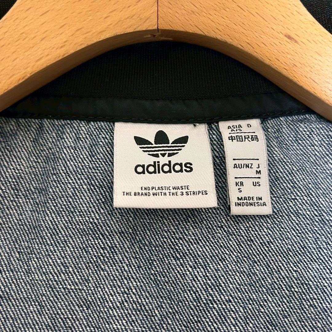 アディダス カレッジデニムジャケット M デニム ブルゾン レディース