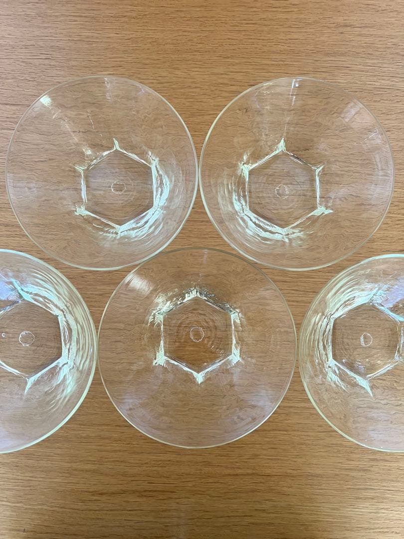 石川硝子工藝舎　面取鉢　大　5点セット