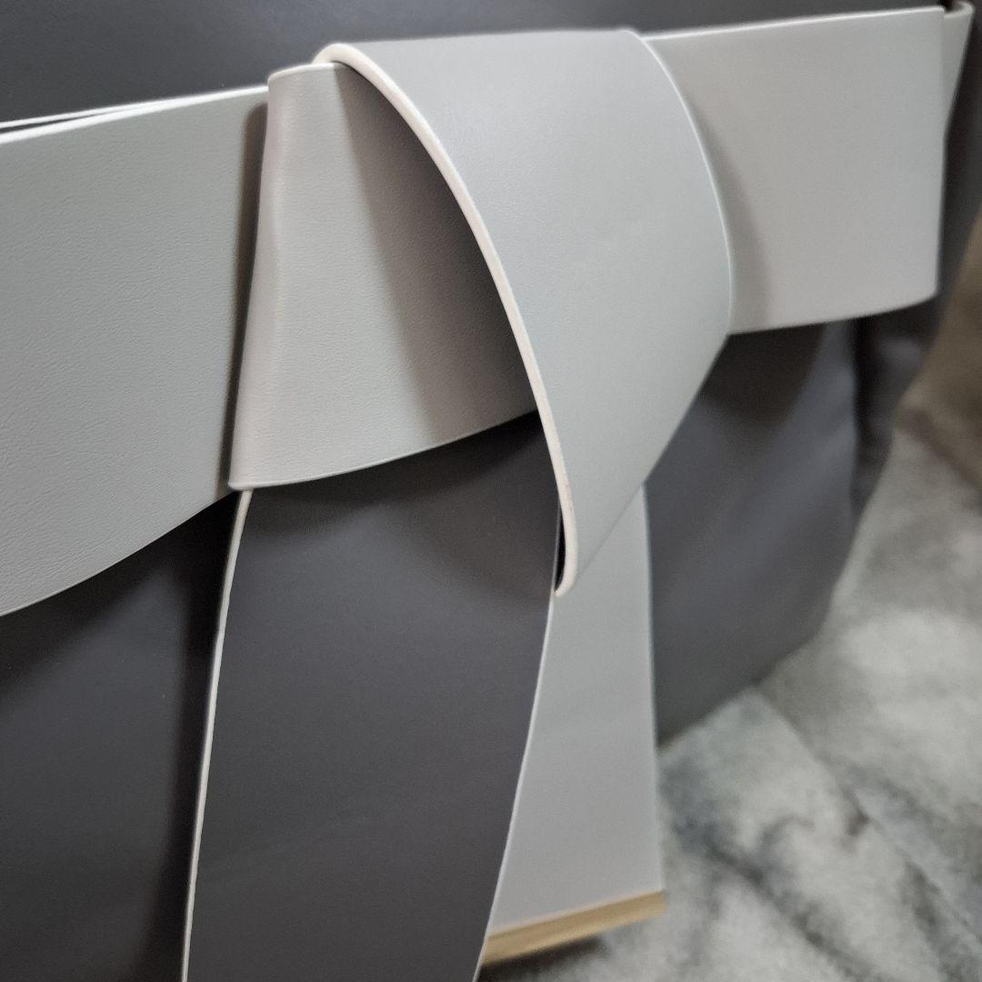 RANDA 【A4対応】リボントートバッグ グレー　ハンドバック