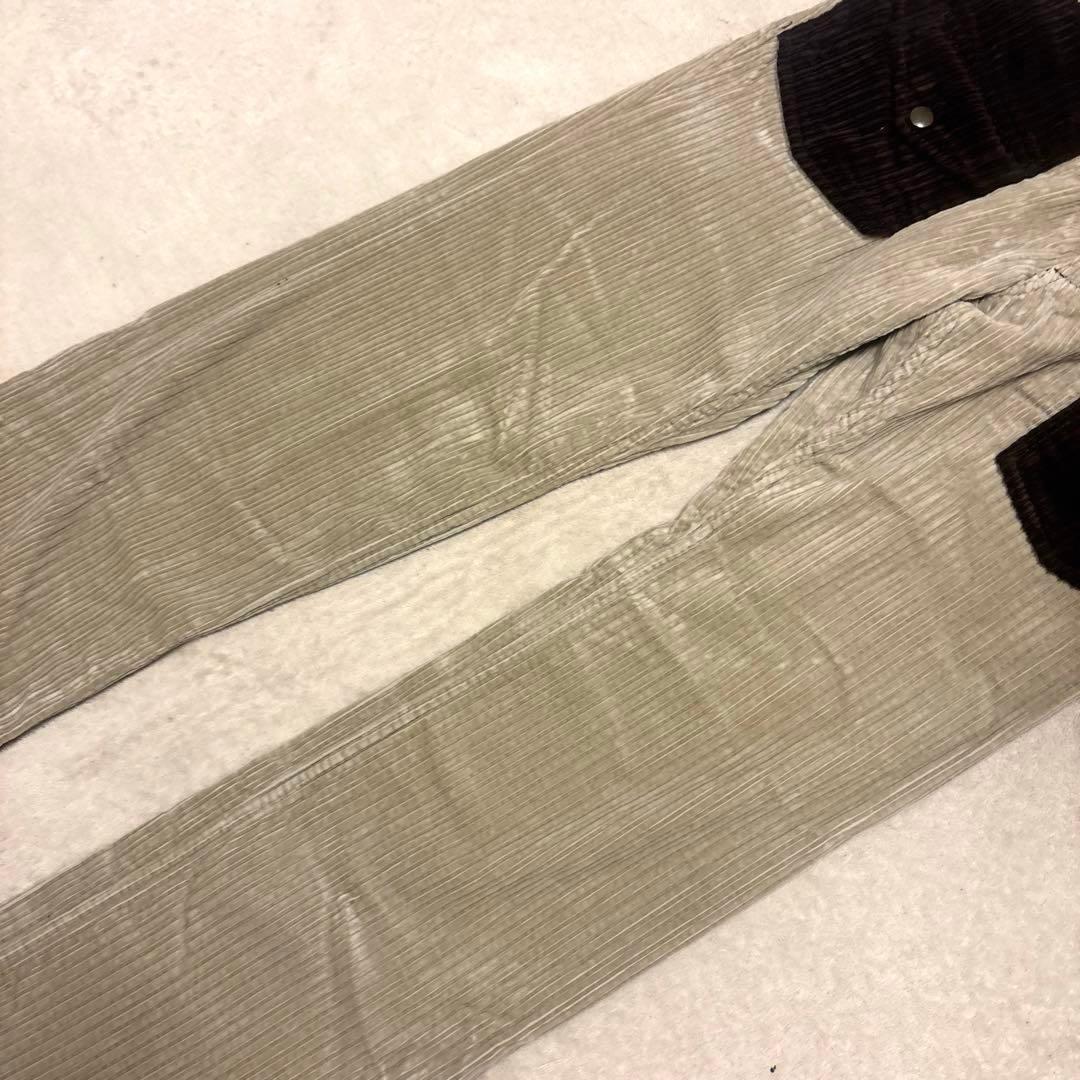 激レア⭐️02AW NUMBER NINE コーデュロイパンツ ツートン　サイズ4