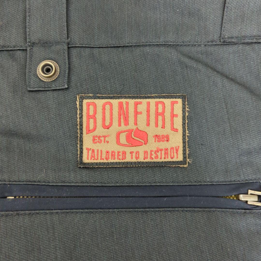 BONFIRE スノーボードウェア 上下セット チェック柄 内側ビニール破れ
