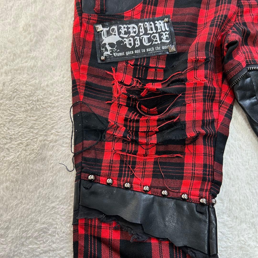 SEX POT ReVENGe y2k チェック ボンテージパンツ