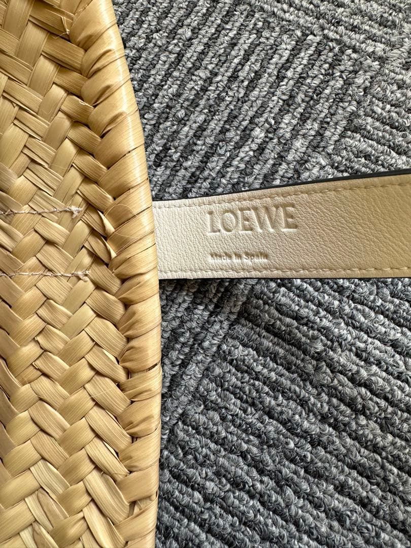 ロエベ LOEWE 【超美】バスケットバッグ　カゴバッグ　スモール　ホワイト