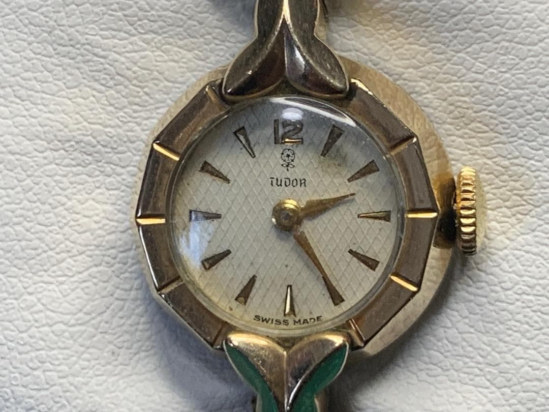 最終値下げTUDOR チュードル カクテルウォッチ 薔薇文字盤 手巻1950年代